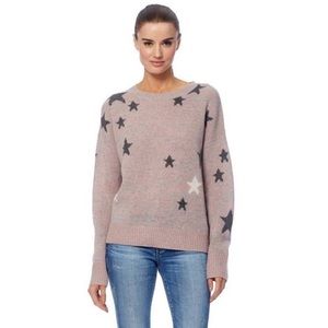 NEW 360 CASHMERE LADIES MICHELLE SWEATER STARS